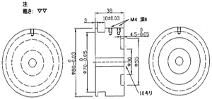 ハステロイ（φ80×38）図面